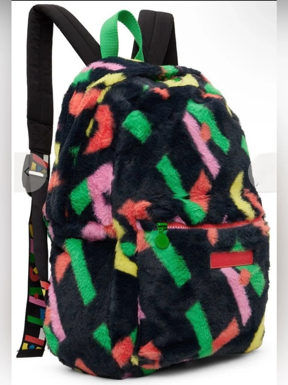 Stella McCartney faux-fur kids backpack 🎒rare find